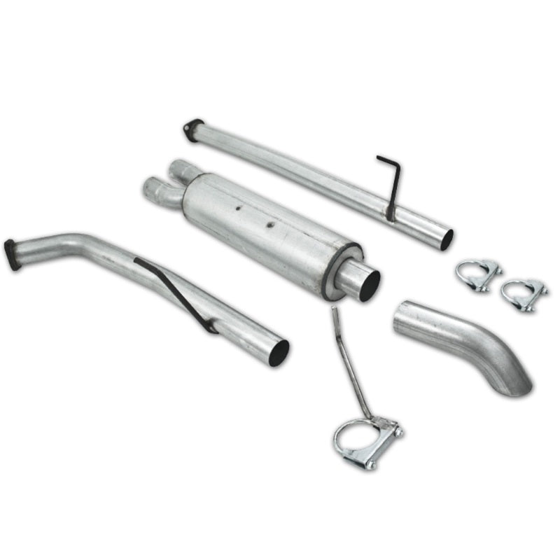 MBRP 07-08 Toyota Tundra Cat Back Turn Down Single Side Aluminized Exhaust-SR1 Performance