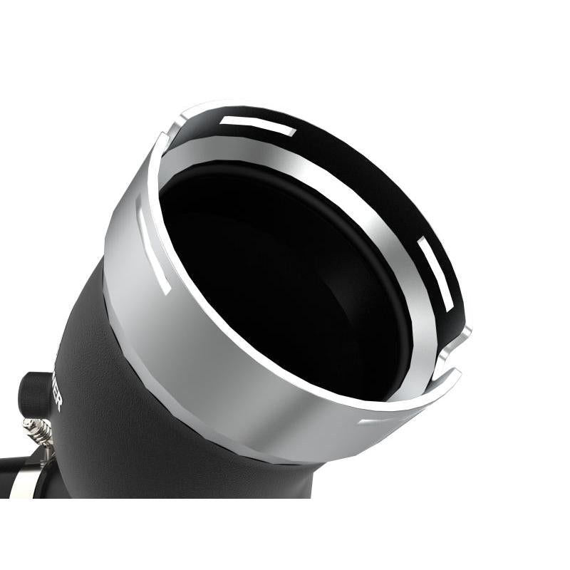 aFe BladeRunner Black 3in Aluminum Charge Pipe Kit 20-21 GM Diesel Trucks V8-6.6L (td) L5P-SR1 Performance