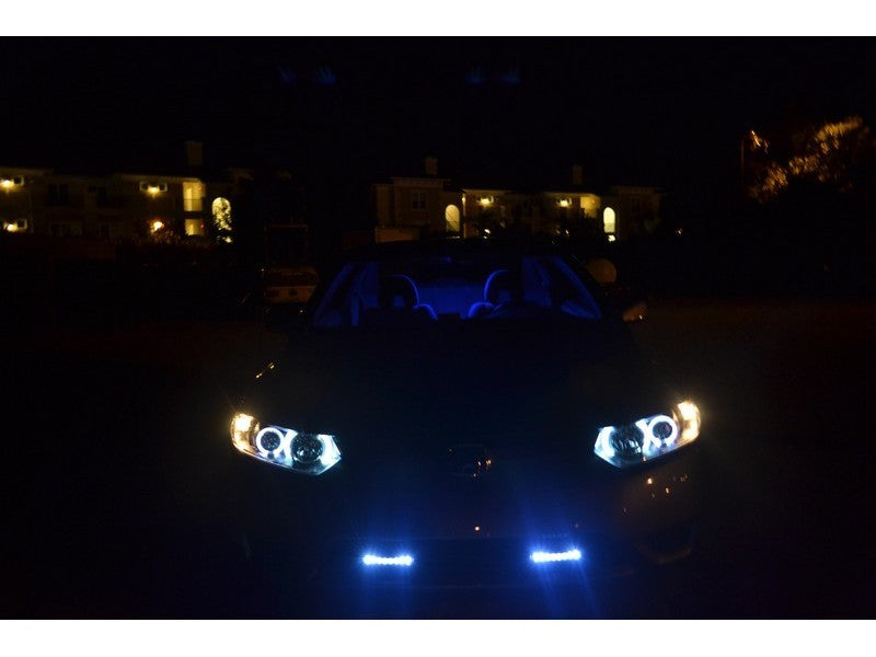 Spyder Honda Civic 06-08 2Dr Projector Headlights LED Halo Black High H1 Low H1 PRO-YD-HC06-2D-HL-BK-SR1 Performance