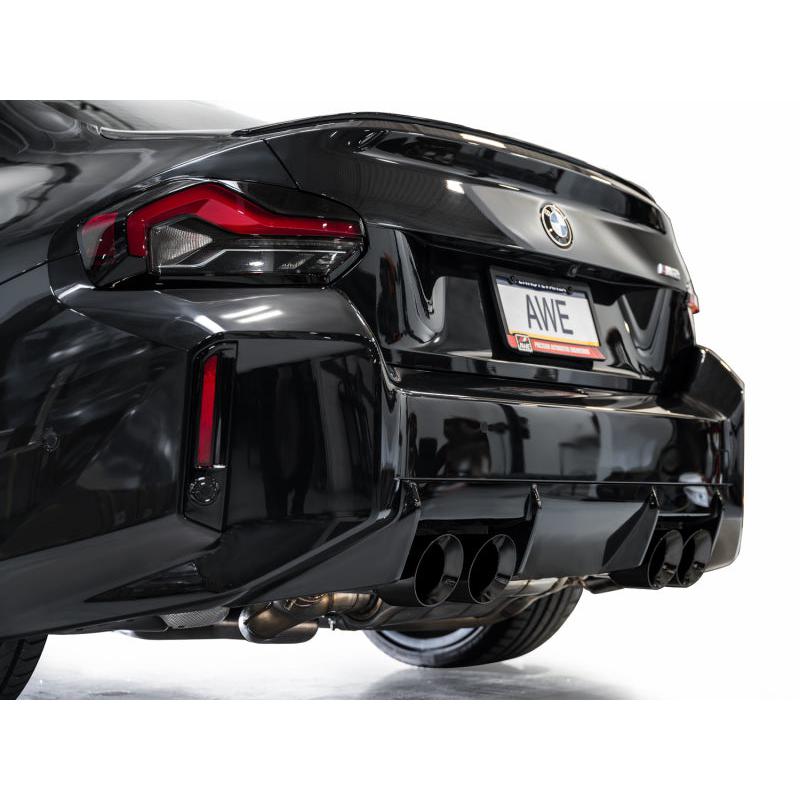 AWE Tuning 23-24 BMW G87 M2 Track Edition Exhaust - Diamond Black Tips-SR1 Performance