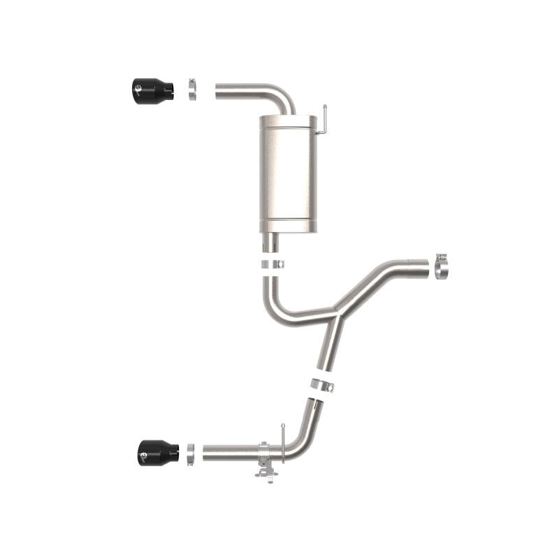 aFe MACHForce XP Exhausts Axle-Back 15-21 BMW X1 2.0L (t) (SS w/Black Tips)-SR1 Performance