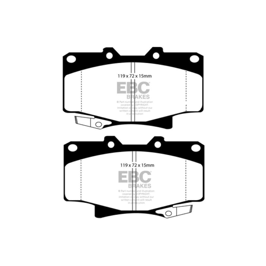 EBC Yellowstuff Front Brake Pads for Toyota 4Runner & Land Cruiser – Part DP4992R