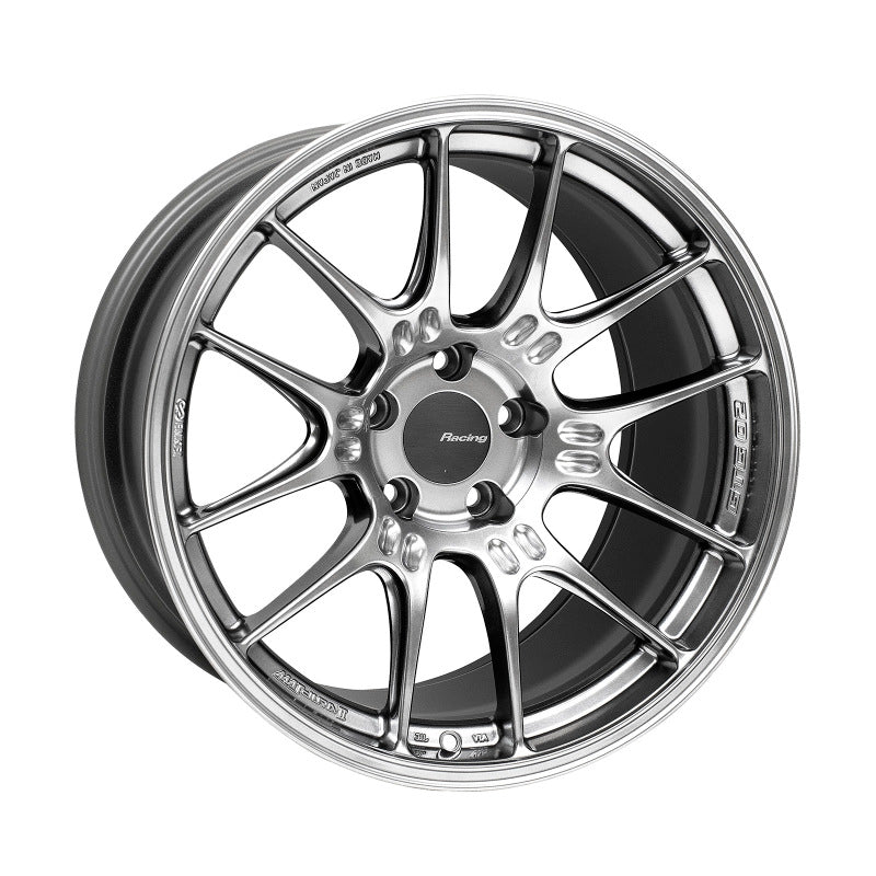 Enkei GTC02 18x10.5 5x114.3 15mm Offset 75mm Bore Hyper Silver Wheel-SR1 Performance