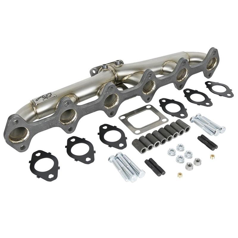 aFe Twisted Steel Header Turbo Manifold (T4) 98.5-02 Dodge Diesel Trucks L6 5.9L (td)-SR1 Performance