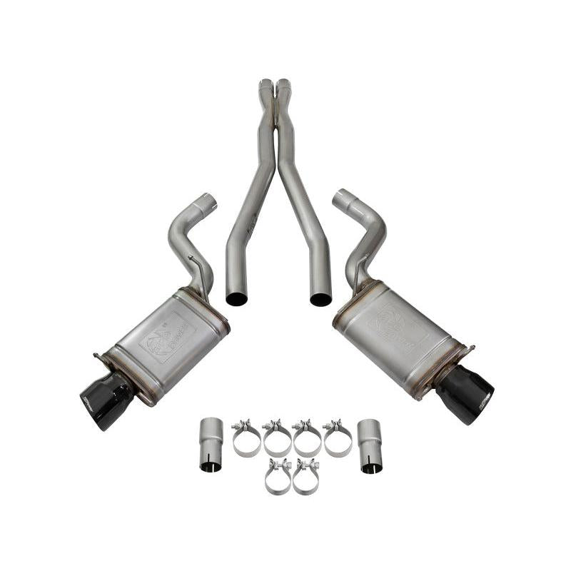 aFe Mach Force-Xp 3in CB Stainless Steel Dual Exhaust System w/ Black Tips 09-15 Cadillac CTS-V-SR1 Performance