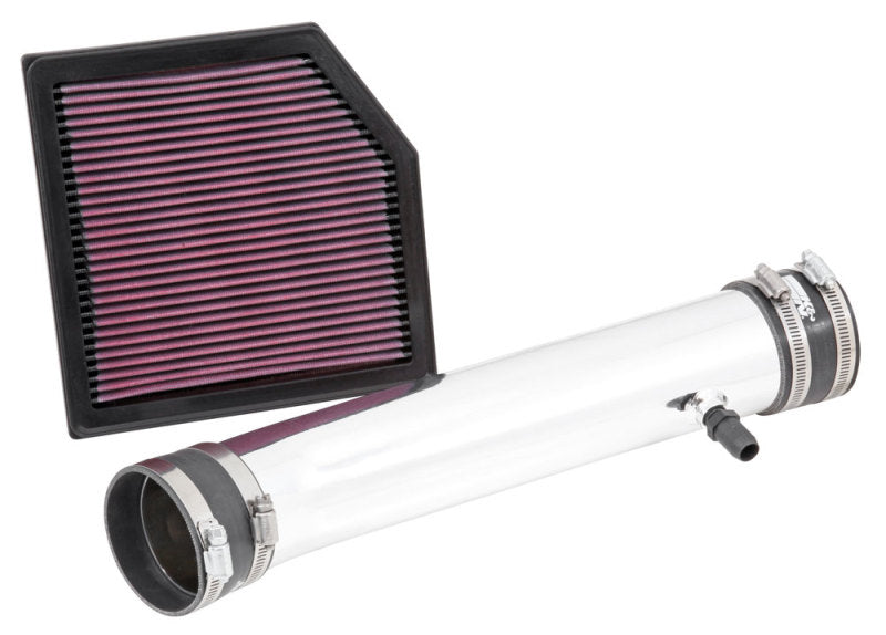 K&N 69 Series Performance Typhoon Intake Kit - Polished for 13-14 Lexus GS350 3.5L V6-SR1 Performance