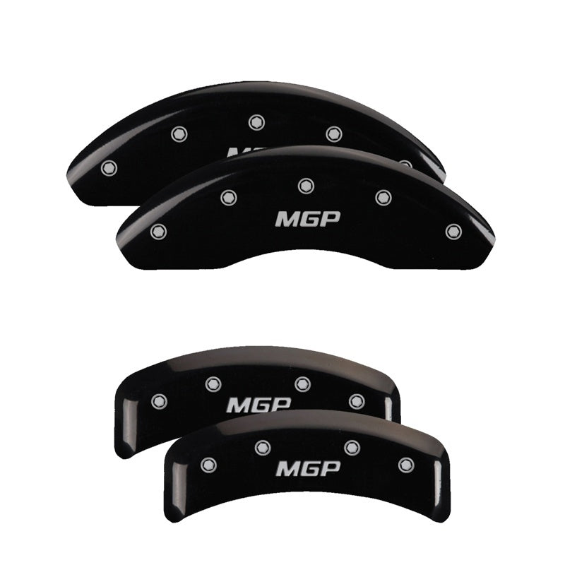 MGP Brake Caliper Covers for BMW 318iC 1984-1993 * Black Finish with Silver Engraved Logos