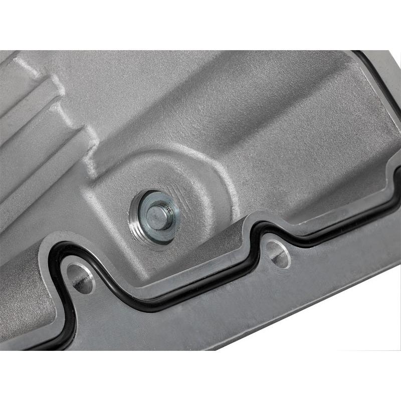 AFE Pro Series Engine Oil Pan Black w/Machined Fins; 11-16 Ford Powerstroke V8-6.7L (td)-SR1 Performance