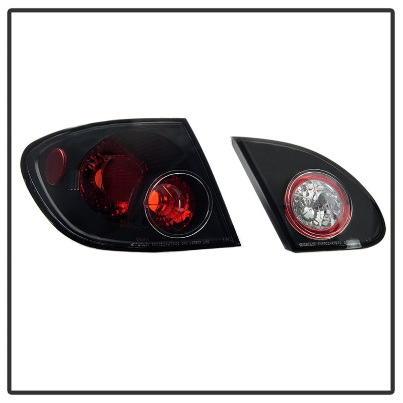 Spyder Toyota Corolla 03-08 Euro Style Tail Lights Black ALT-YD-TC03-BK-SR1 Performance