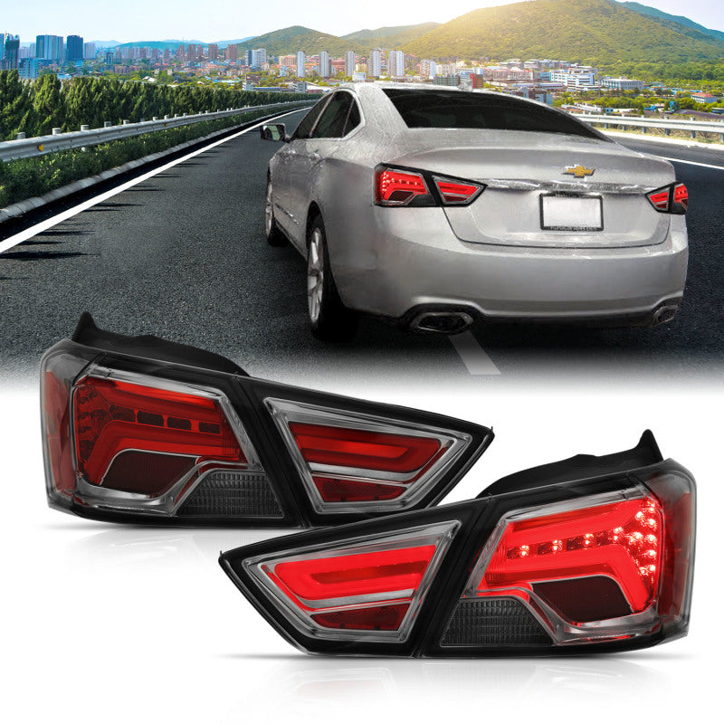 ANZO 14-18 Chevrolet Impala LED Taillights Smoke-SR1 Performance