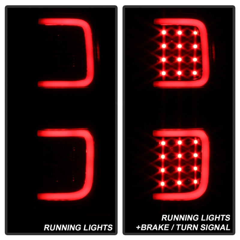 xTune Ford F150 09-14 LED Tail Lights - Black ALT-ON-FF15009-LBLED-BSM-SR1 Performance