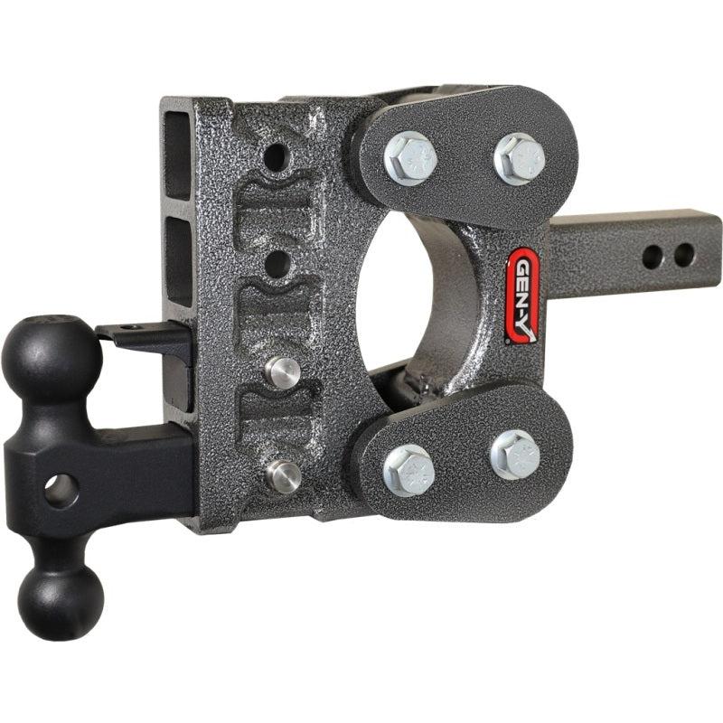 Gen-Y The Boss Torsion-Flex 2in Shank 5in Drop 10K Hitch w/GH-031 Dual-Ball/GH-032 Pintle Lock
