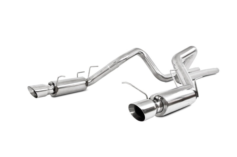 MBRP 11-14 Ford Mustang GT 5.0L Dual Split Rear Race Version T409 3in Cat Back Exhaust System-SR1 Performance