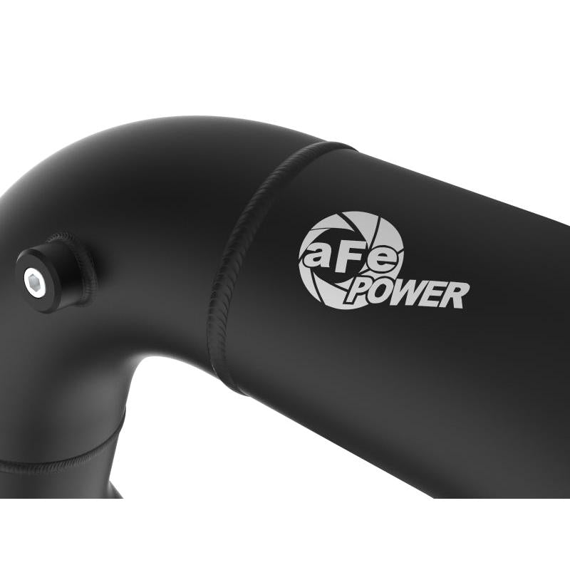 afe 08-10 Ford Trucks V8-6.4L (td) BladeRunner 3 IN Aluminum Hot Charge Pipe - Black-SR1 Performance