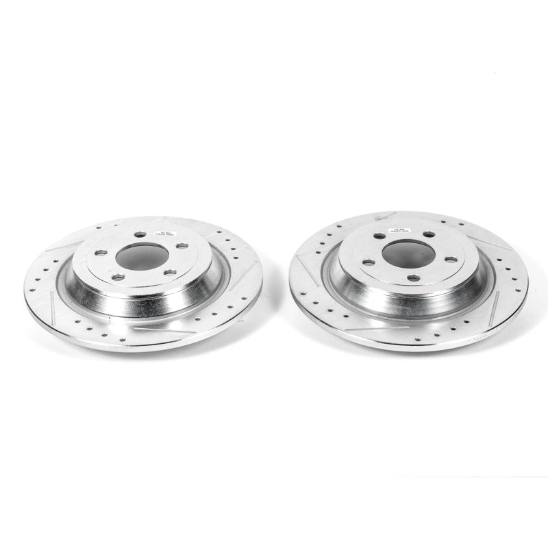 Power Stop 15-17 Ford F-150 Rear Evolution Drilled & Slotted Rotors - Pair-SR1 Performance