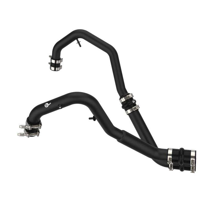 aFe Bladerunner Intercooler Hot Charge Pipe Black 2-2.5in 2021+ Ford F-150 V6-2.7L (tt)-SR1 Performance