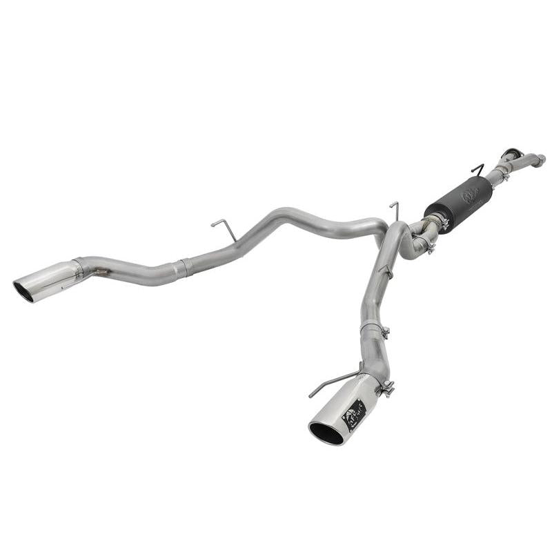 aFe MACHForce-XP 3in to 3-1/2in 304 SS Cat-Back Exhaust w/Polished Tips 17-18 Ford F-150 Raptor 3.5L-SR1 Performance
