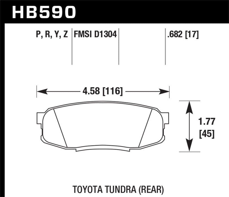 Hawk LTS Street Brake Pads-SR1 Performance