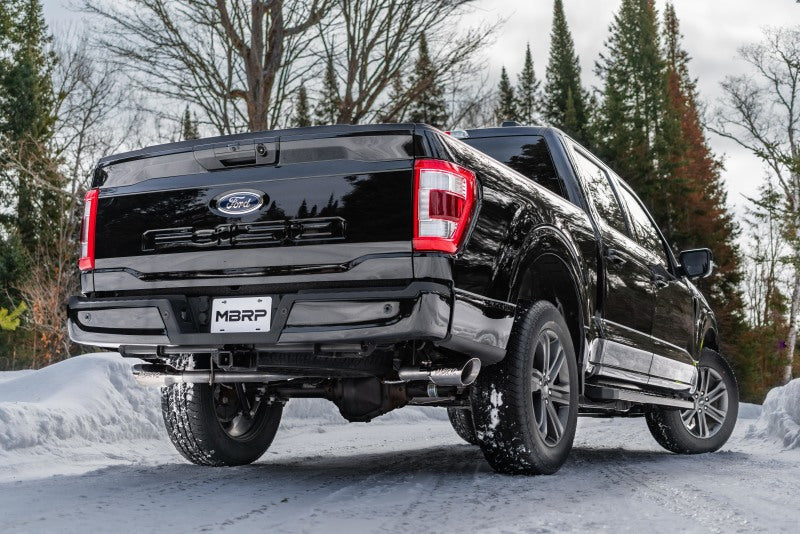 MBRP 2021+ Ford F-150 5.0L/3.5L/ 2.7L Ecoboost 3in Cat Back 2.5in Dual Split Exit T409 Exhaust-SR1 Performance