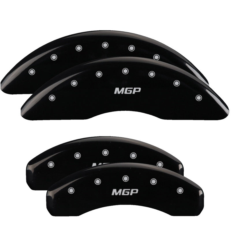 MGP 4 Caliper Covers Engraved Front & Rear MGP Black finish silver-SR1 Performance