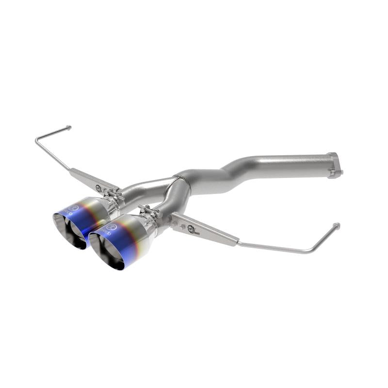 aFe Takeda 3in-2.5in 304 SS Axle-Back Exhaust w/Blue Flame Tip 19-20 Hyundai Veloster I4-1.6L(t)-SR1 Performance