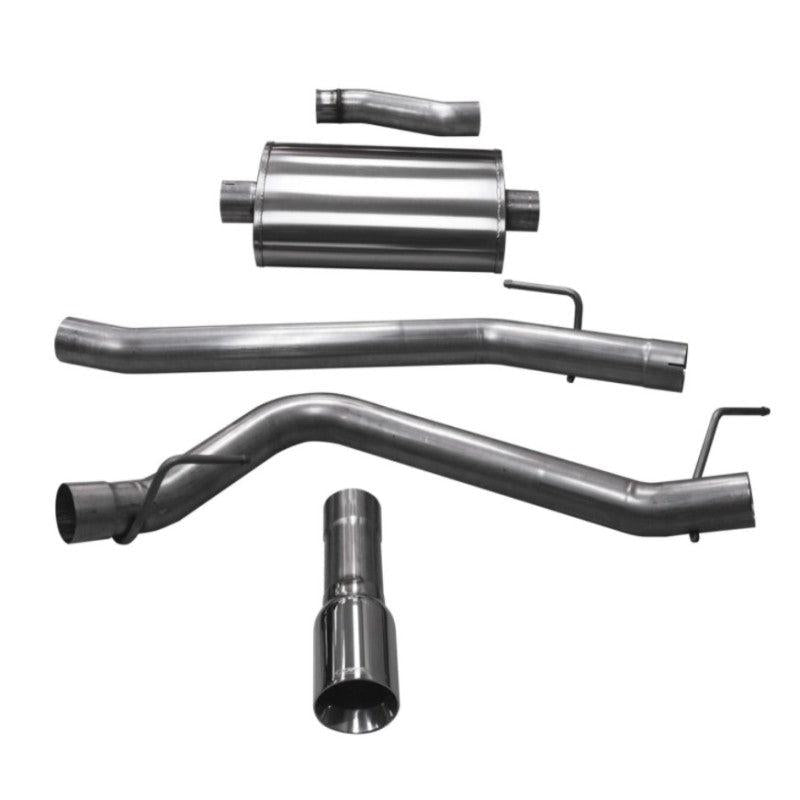 Corsa 2020-2024 Jeep Gladiator JT 3.6L Single Side Exit Cat-Back Exhaust w/ Single 4in PolishedTip-SR1 Performance