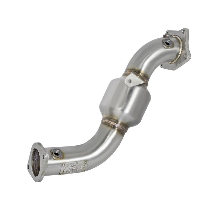 aFe Twisted Steel Down-Pipe Catted 13-16 Cadillac ATS L4-2.0L (t)-SR1 Performance
