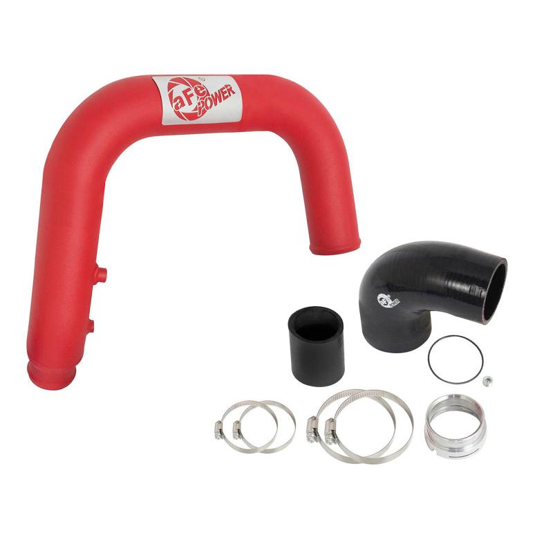 aFe BladeRunner 2.5in Red IC Tube Hot Side w/ Coupling & Clamp Kit 2016 GM Colorado/Canyon 2.8L-SR1 Performance