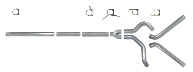 Diamond Eye KIT 4in CB MFLR RPLCMENT PIPE DUAL AL: 2004.5-2007.5 DODGE CUMMINS 600-SR1 Performance