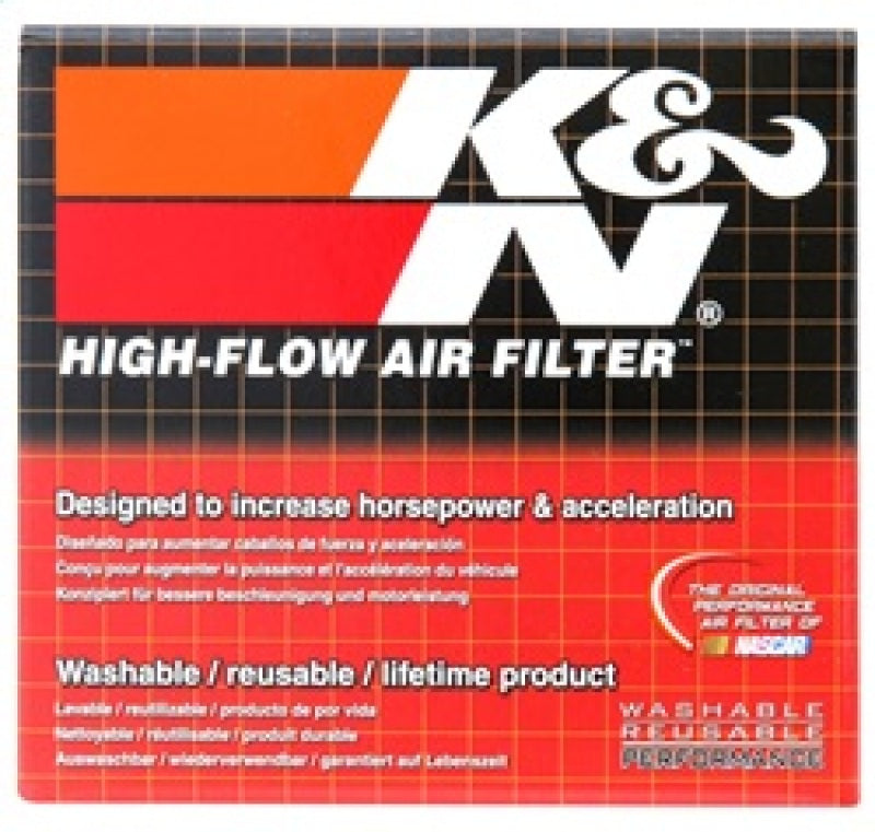K&N Universal Rubber Filter 1 1/2in FLG 3in OD 4in Height-SR1 Performance