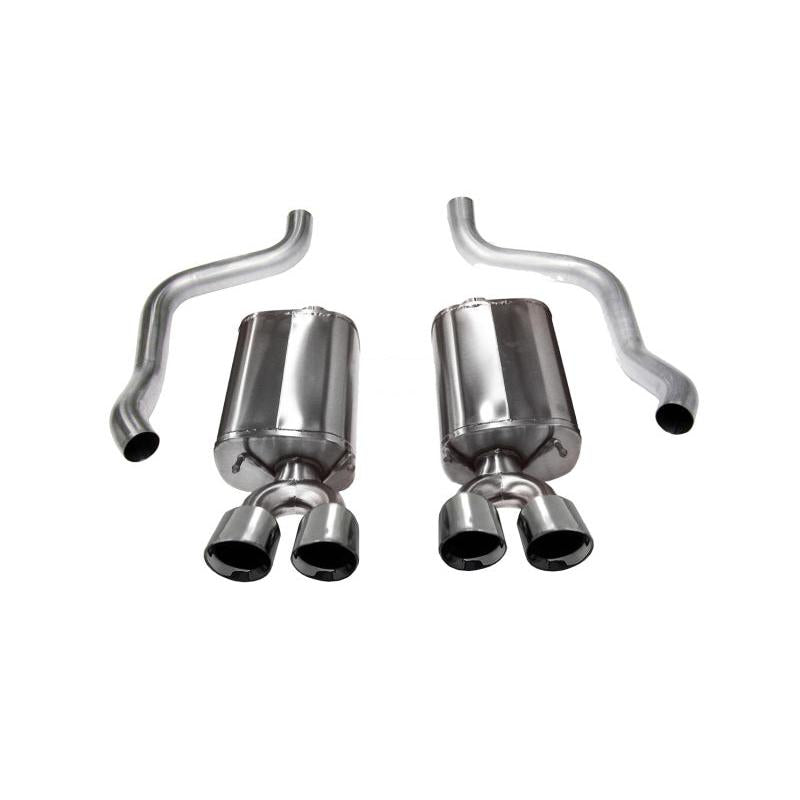 Corsa 2009-2013 Chevrolet Corvette C6 6.2L V8 Polished Sport Axle-Back Exhaust-SR1 Performance