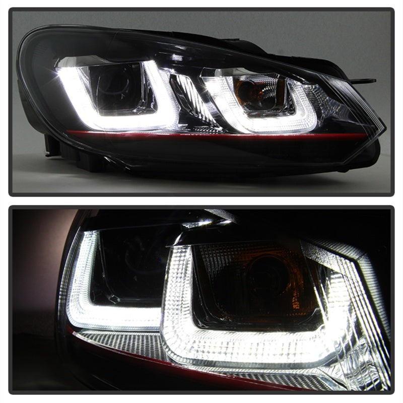 Spyder Volkswagen Golf / GTI 10-13 Version 3 Projector Headlights - Black PRO-YD-VG10V3R-DRL-BK-SR1 Performance