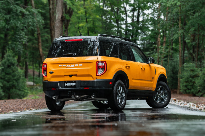 MBRP 2021+ Ford Bronco Sport (1.5L / 2.0L EcoBoost) 2.5in Res-Back Exhaust - Dual Rear - Alum. Steel-SR1 Performance