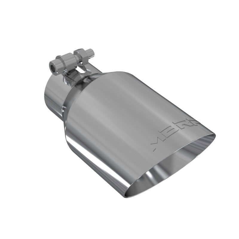 MBRP Universal Tip 4in O.D. Dual Wall Angled 2.5in inlet 8in length T304-SR1 Performance