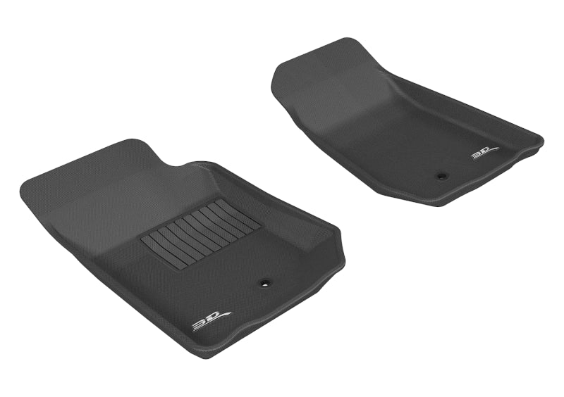 3D MAXpider 2007-2013 Jeep Wrangler JK 2-Door/Unlimited Kagu 1st Row Floormat - Black-SR1 Performance