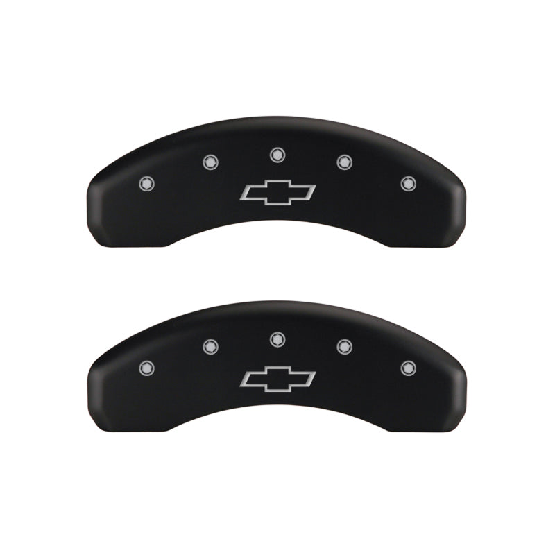 MGP 4 Caliper Covers Engraved Front & Rear Bowtie Red finish silver-SR1 Performance