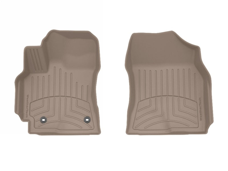 WeatherTech Front FloorLiner HP for 2017-2019 Toyota Corolla (Automatic Transmission) in Tan