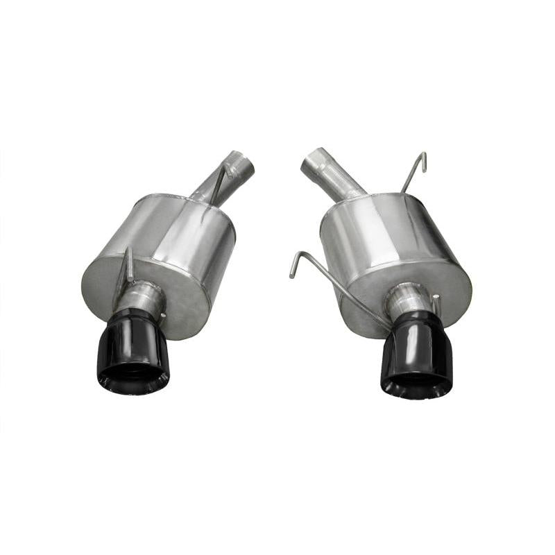 Corsa 2005-2010 Ford Mustang Shelby GT500 5.4L V8 Black Sport Axle-Back Exhaust-SR1 Performance