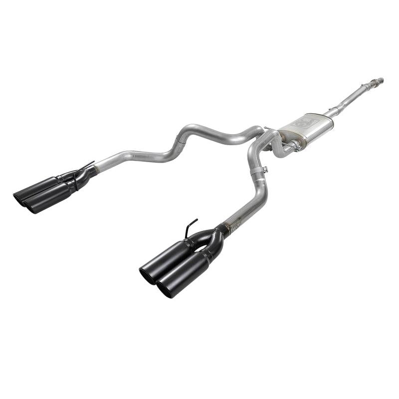 aFe Vulcan Series 3in 304 SS Exhaust Cat-Back w/ Black Tips 2019 GM Silverado/Sierra 1500 V8-5.3L-SR1 Performance