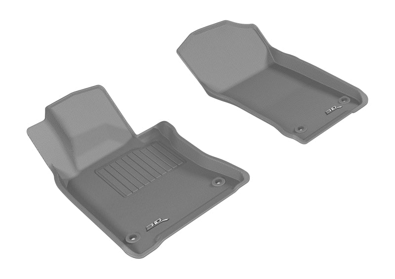 3D MAXpider 2017-2019 Infiniti Q60 Kagu 1st Row Floormat - Gray-SR1 Performance
