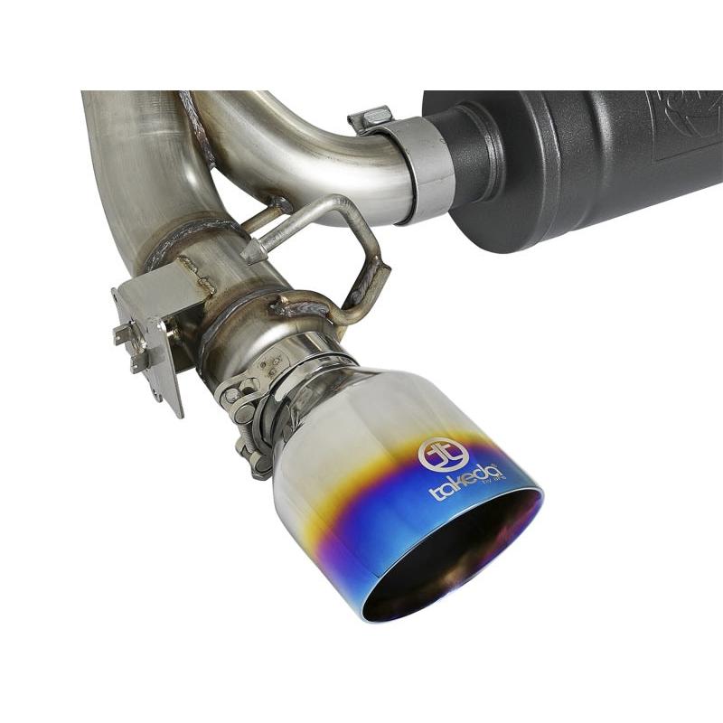 aFe Takeda 3in 304 SS Cat-Back Exhaust System w/ Blue Flame Tip 16-18 Ford Focus RS I4-2.3L (t)-SR1 Performance