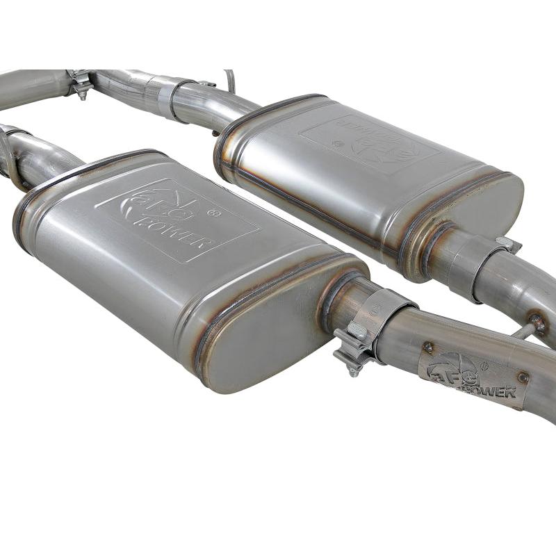 aFe MACH Force-Xp 2-1/2in 304 SS Cat-Back Exhaust 15-19 Dodge Challenger V6-3.6L - Polished Tip-SR1 Performance