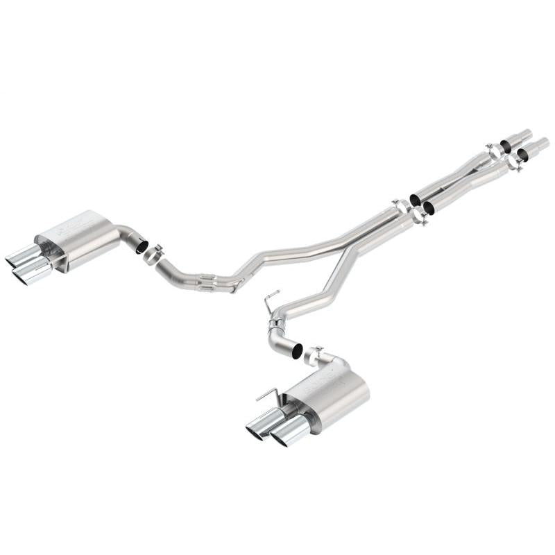 Borla 2018 Ford Mustang GT 5.0L AT/MT (w/o Valves) ATAK 3in Cat-Back Exhaust w/Polished Tips-SR1 Performance
