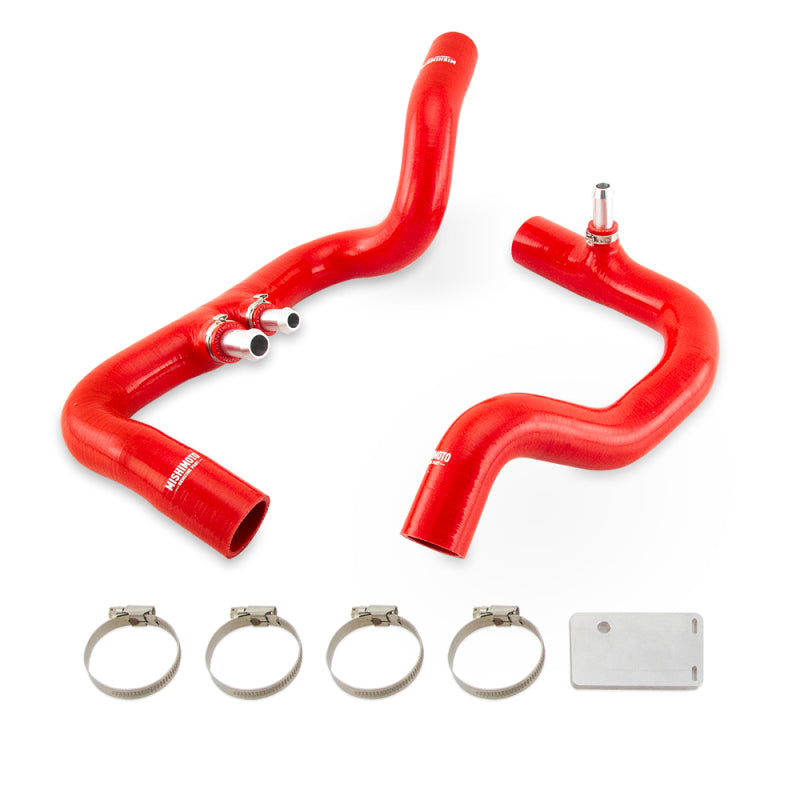 Mishimoto 2018+ Jeep Wrangler JL / Gladiator JT 3.6L AT Red Silicone Radiator Coolant Hose Kit-SR1 Performance