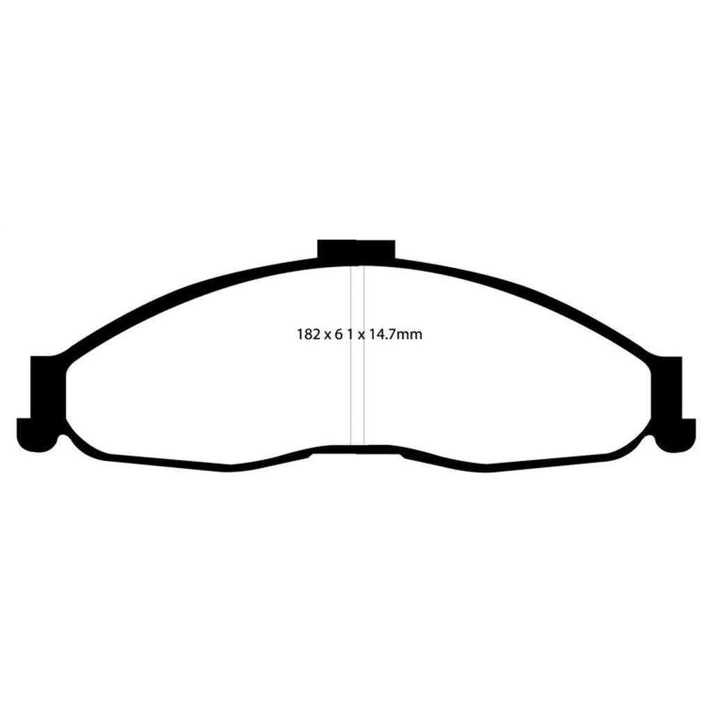 EBC Yellowstuff Front Brake Pads for 1998-2002 Chevrolet Camaro and Pontiac Firebird – High-Performance Street and Track Use