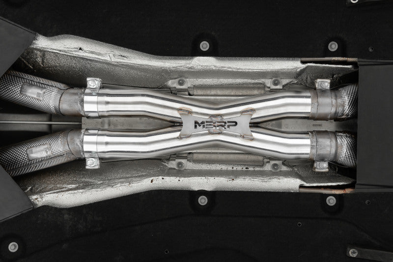 MBRP 12-21 Ferrari 812SF/812GTS/F12 6.3L/ 6.5L 3in Resonator Delete X-Pipe - T304-SR1 Performance