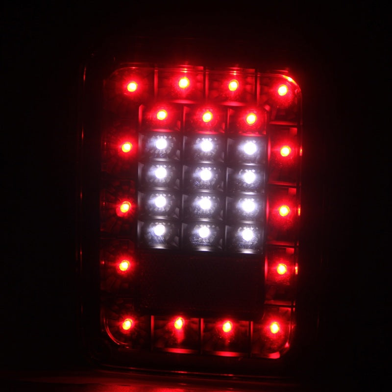 ANZO 2007-2015 Jeep Wrangler LED Taillights Smoke-SR1 Performance
