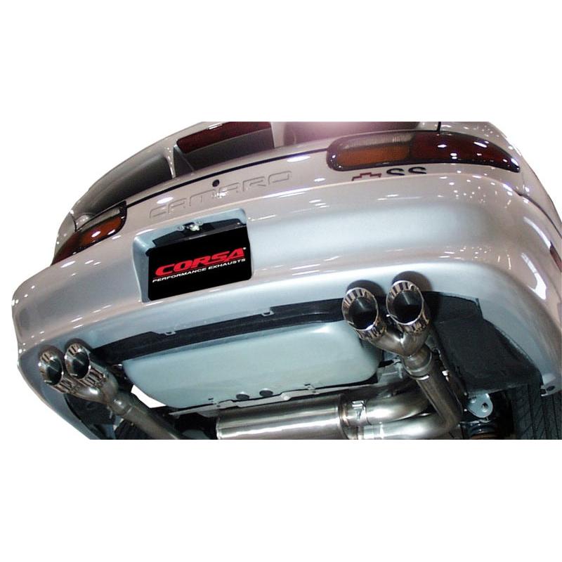 Corsa 1998-2002 Chevrolet Camaro Convertible Z28 5.7L V8 LS1 Polished Sport Cat-Back Exhaust-SR1 Performance
