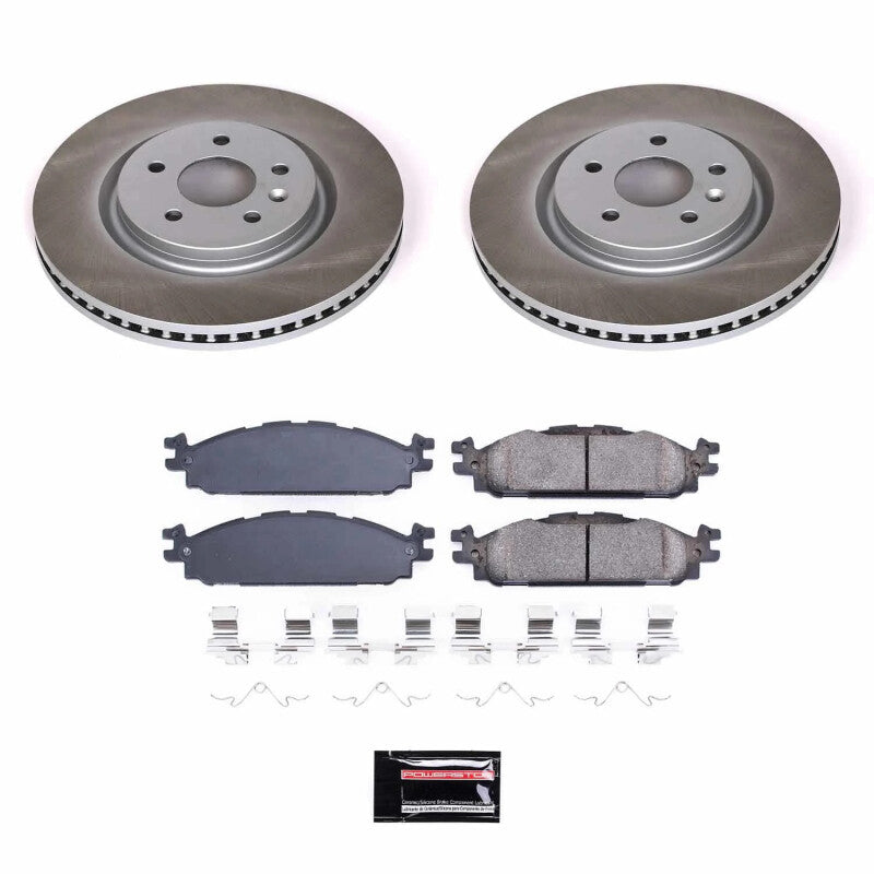Power Stop 11-19 Lincoln MKT Front Semi-Coated Rotor Kit-SR1 Performance