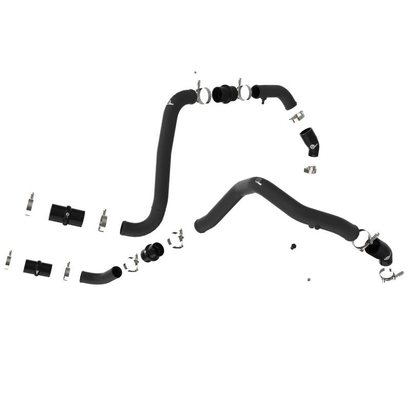 aFe 21-22 Ford F-150/Raptor V6-3.5L (tt) BladeRunner 2.5in Aluminum Hot Charge Pipe Black-SR1 Performance